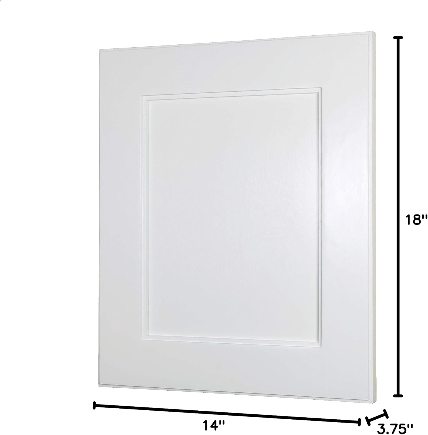 14x18 White Shaker Style Recessed Medicine Cabinet with no mirror by Fox Hollow Furnishings