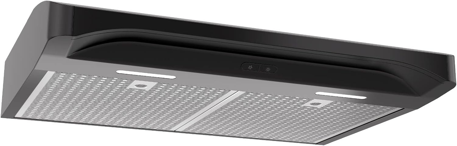 Broan ALT230BL Elite Atla 2 Black 30 inch Convertible Under-Cabinet Range Hood