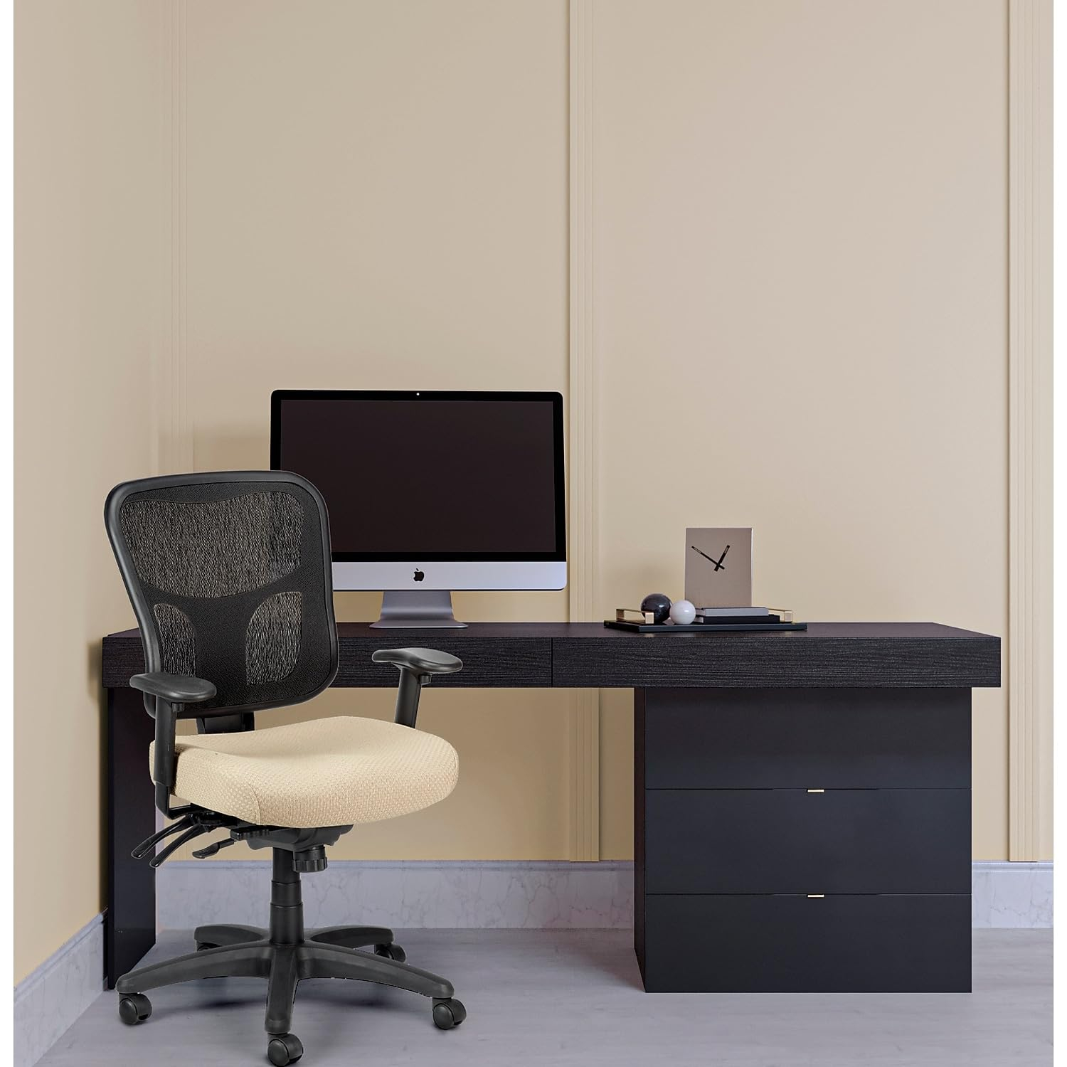 Tempur-Pedic TP8000 Ergonomic Mesh Mid-Back Task Chair Beige TP8000-BEIGE