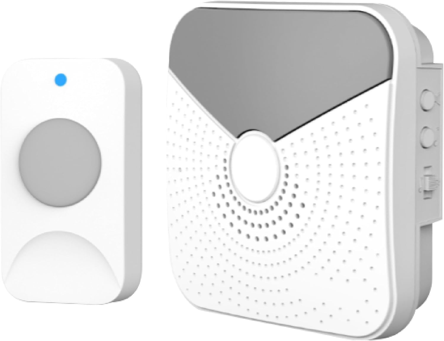 Newhouse Hardware Battery-Operated Wireless Chime with Flashing LED Light for Hearing Impaired