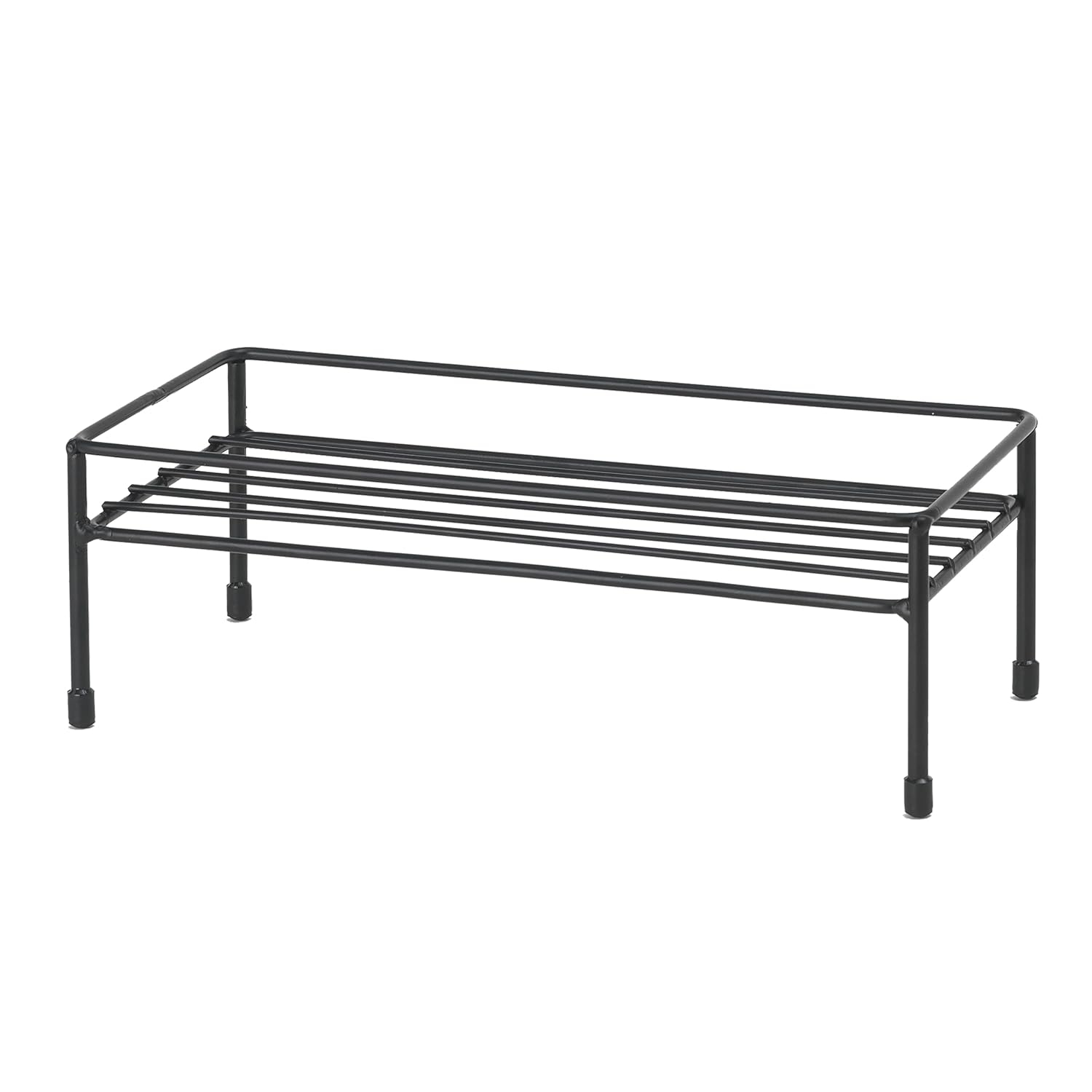 Black Steel Elevated Pet Dining Table for Small Pets