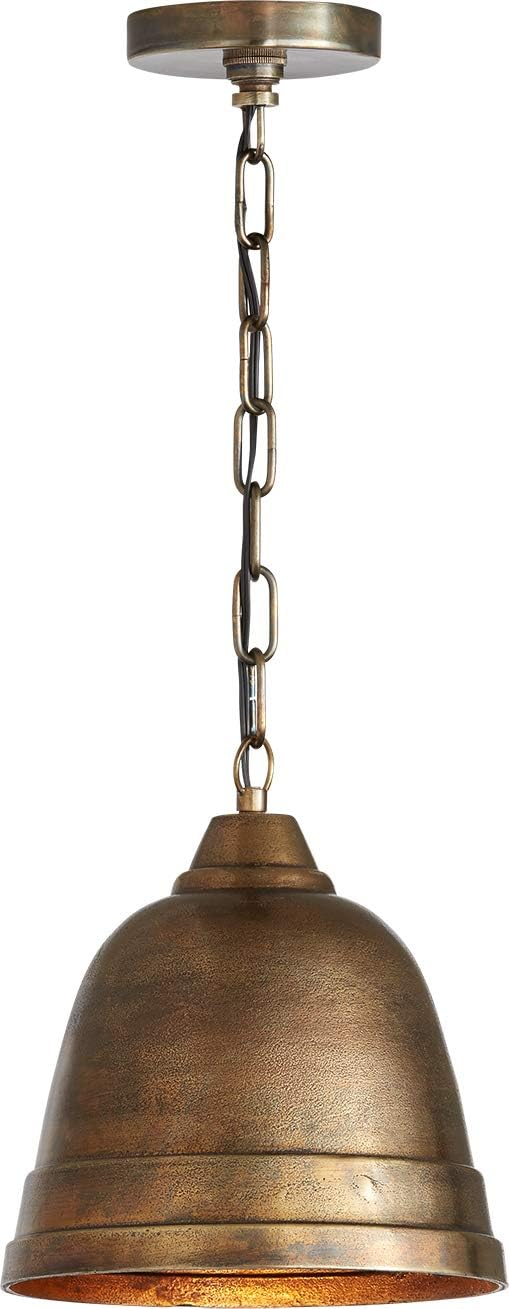 11 Inch 1 Light Pendant In Urban/Industrial Style 10 High By 11 Wide-Oxidized Brass Finish    -Traditional Installation Capital Lighting 335312Xb