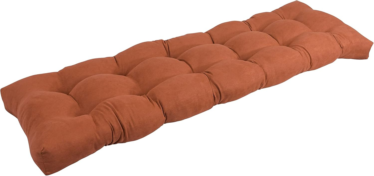 Blazing Needles 55-inch by 19-inch Tufted Solid Microsuede Bench Cushion