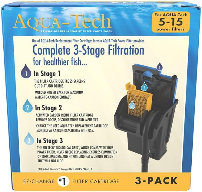 Aqua-Tech EZ-Change #1 Filter Cartridge for 5-15 Filters, 3 Pack