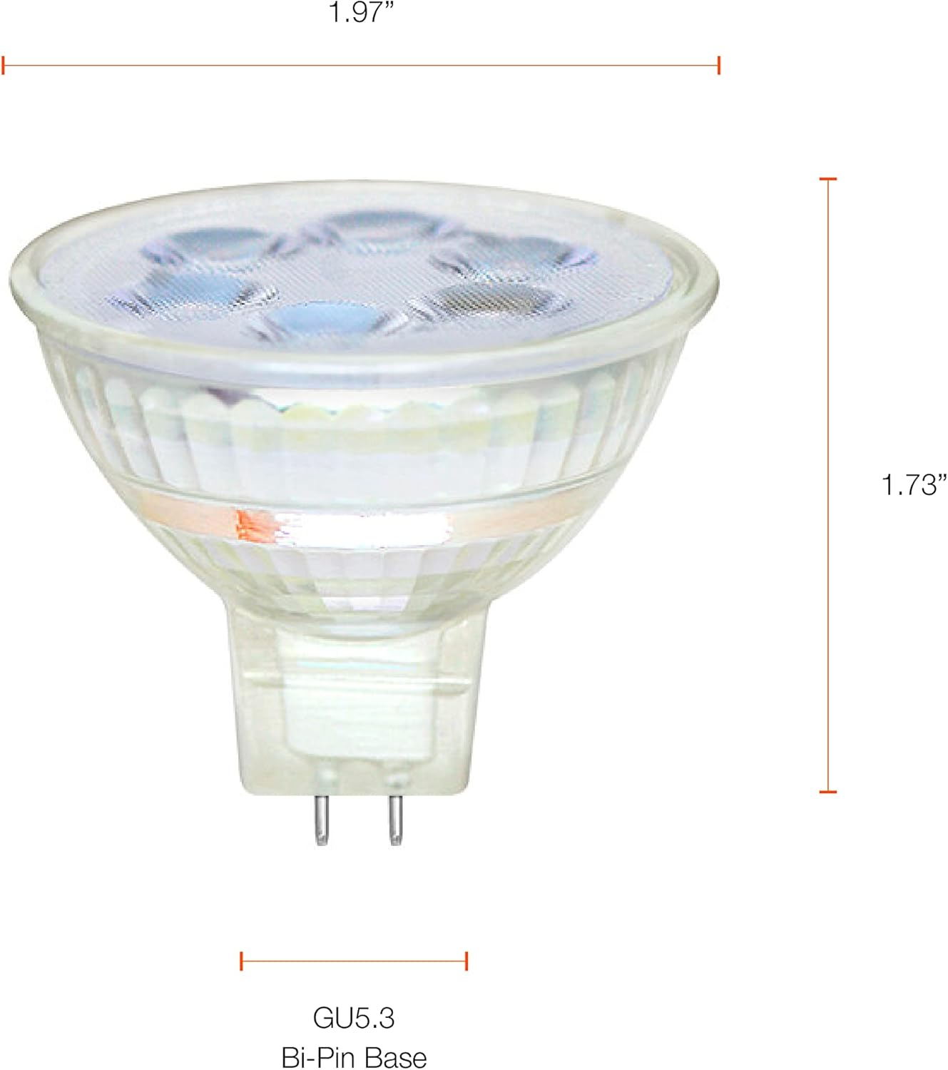 White Glass Dimmable LED Downlight Bulb for Commercial Use