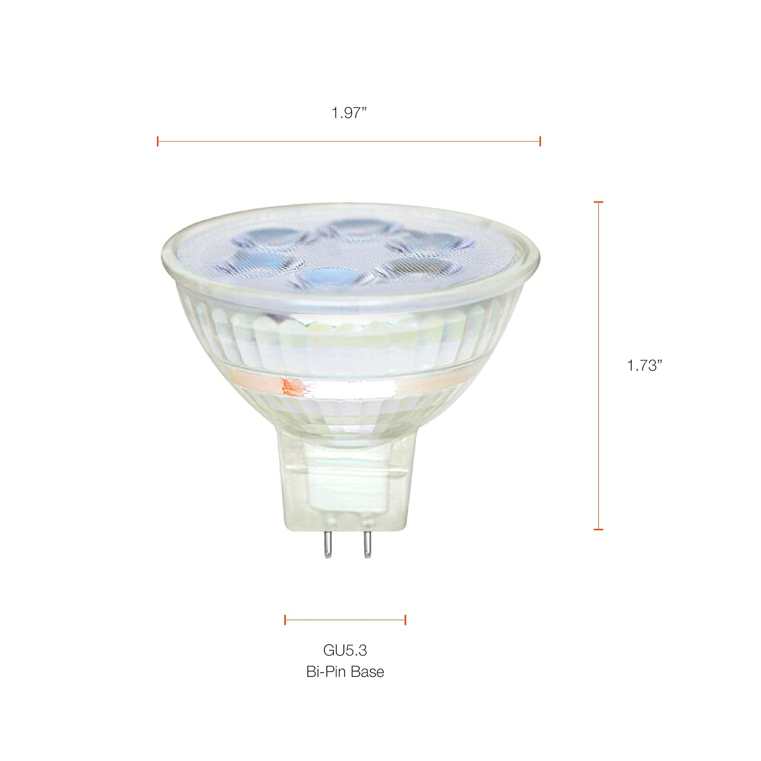 White Glass Dimmable LED Downlight Bulb for Commercial Use
