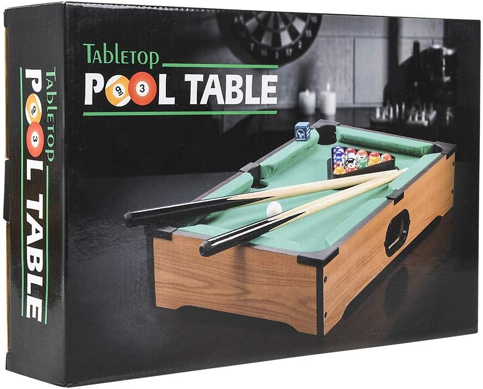 Mini Pool Table for Kids - Small Tabletop Pool Table for Adults and Kids - Fun Portable Mini Billiards Game - Great for Cats - Srenta