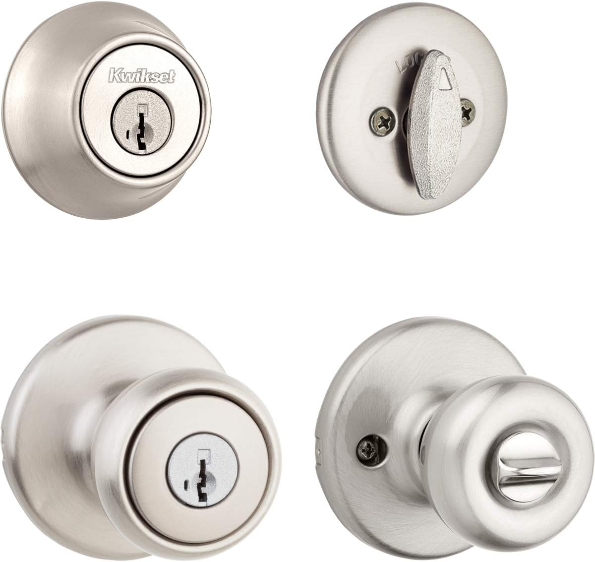 Complete Tylo Entry Knob Set with Single Cylinder Deadbolt