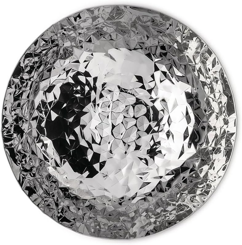 Alessi "Joy n11" Round Basket in 18/10 Stainless Steel Mirror Polished, Silver