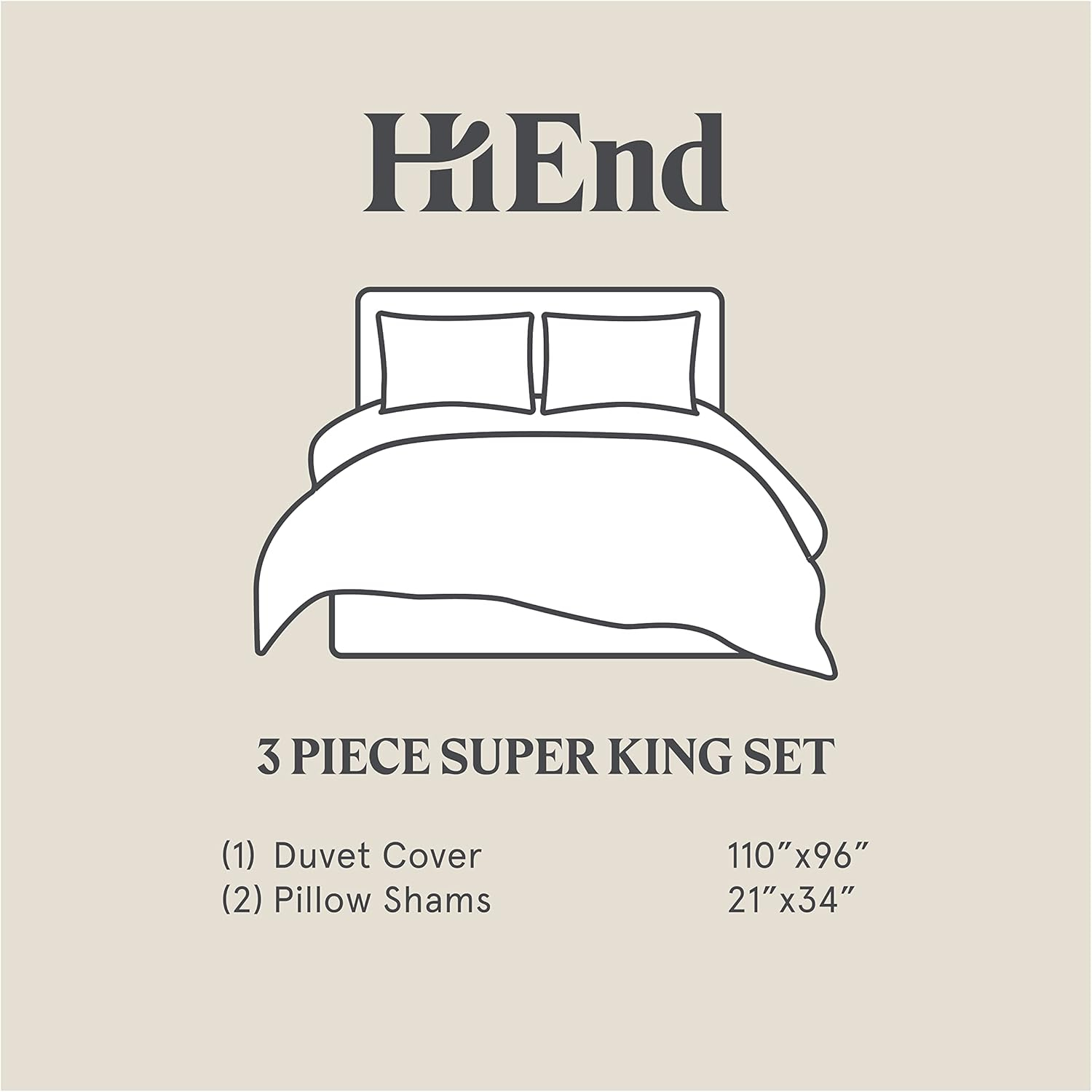HiEnd Accents Simone Duvet Cover Set