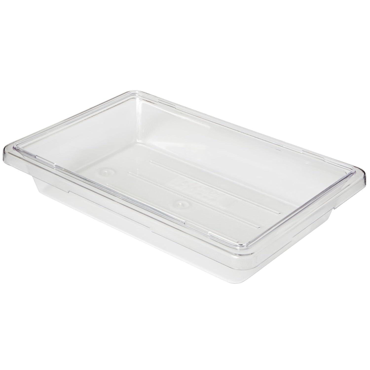 Food/Tote Boxes, 2gal, 18w x 12d x 3 1/2h, Clear