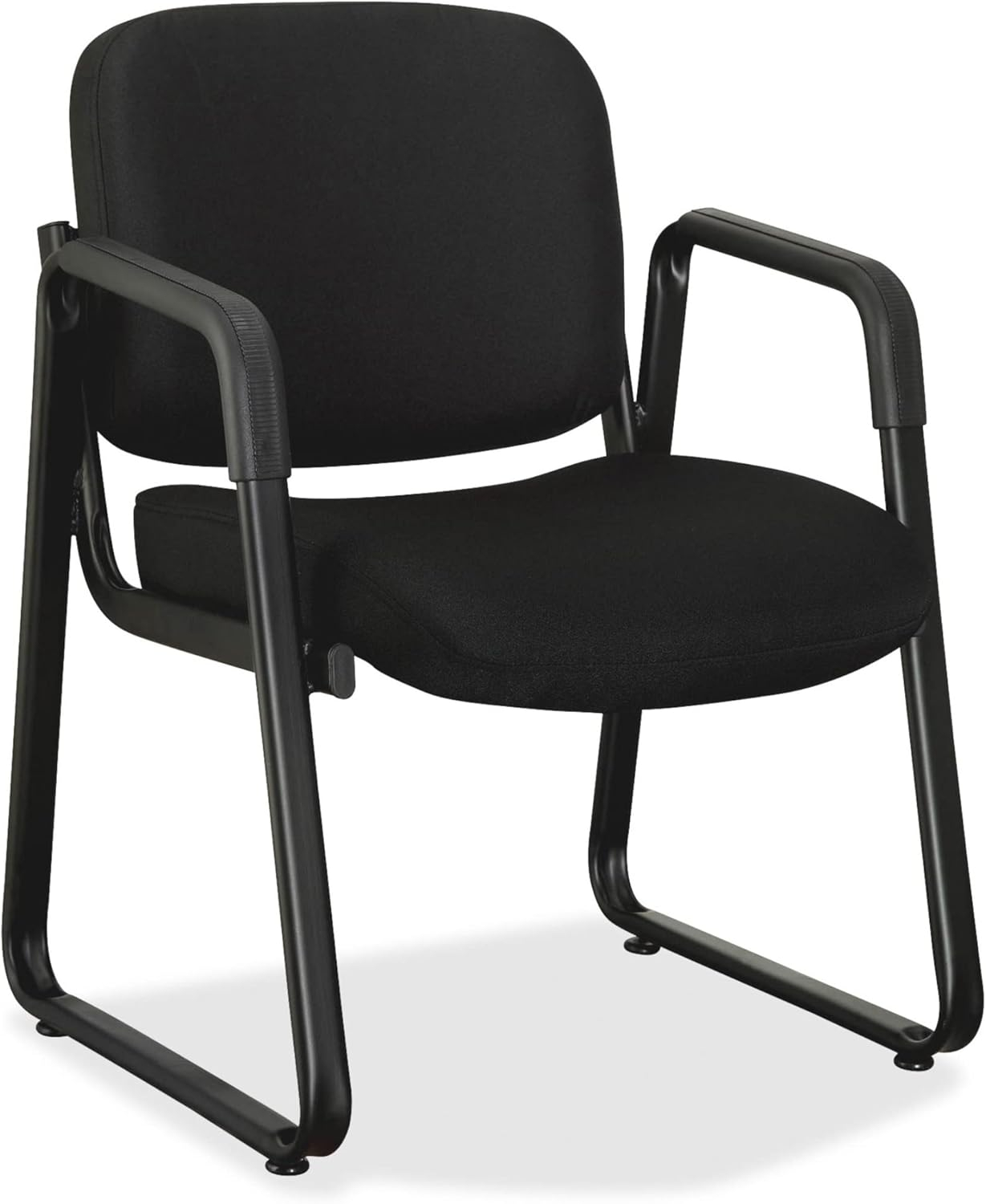 Lorell Guest Chair 24-3/4"x26"x33-1/2" Black Fabric 84576