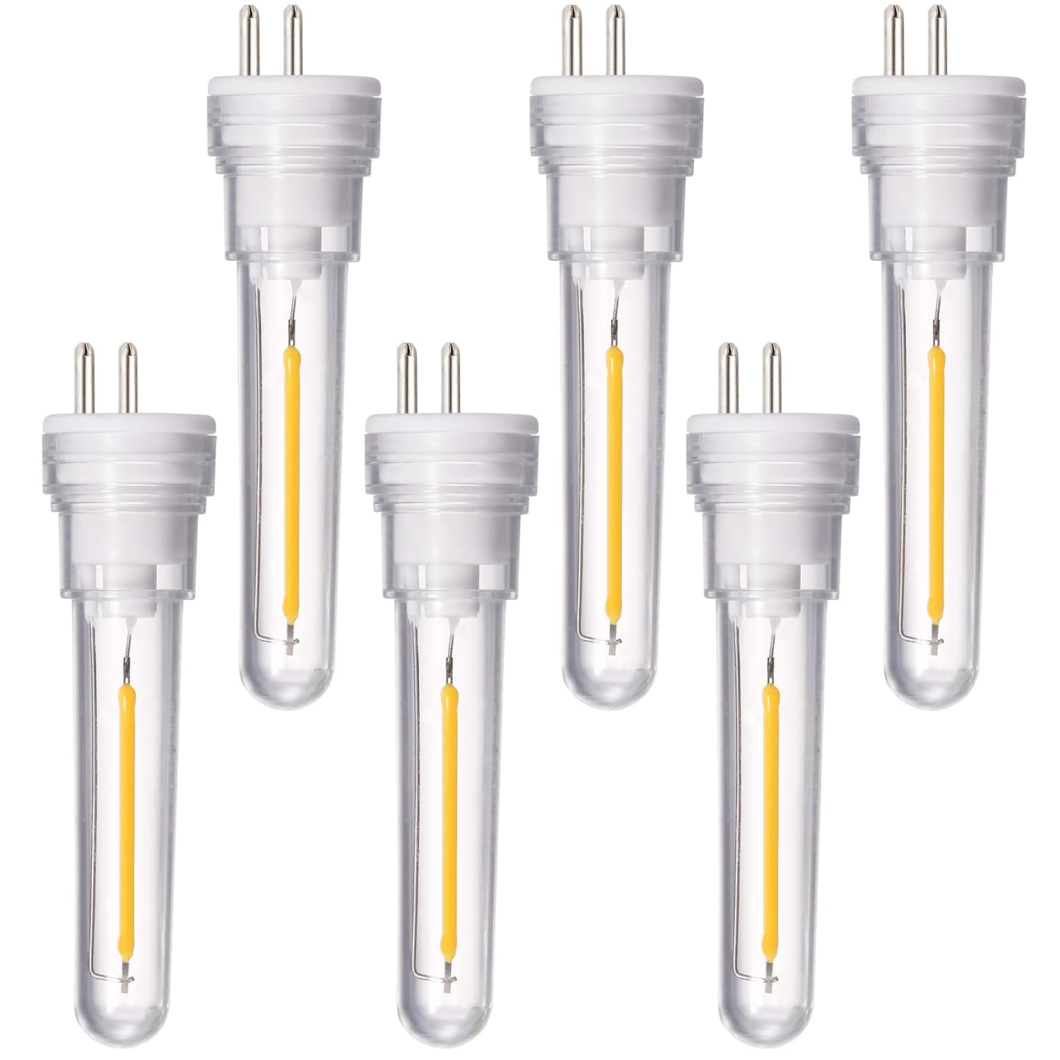 DGE S14 LED Bulb 6 Pack String Light Bulbs 1.5 Watt Replacement Light Bulb, Shatter-Proof and Waterproof IP65