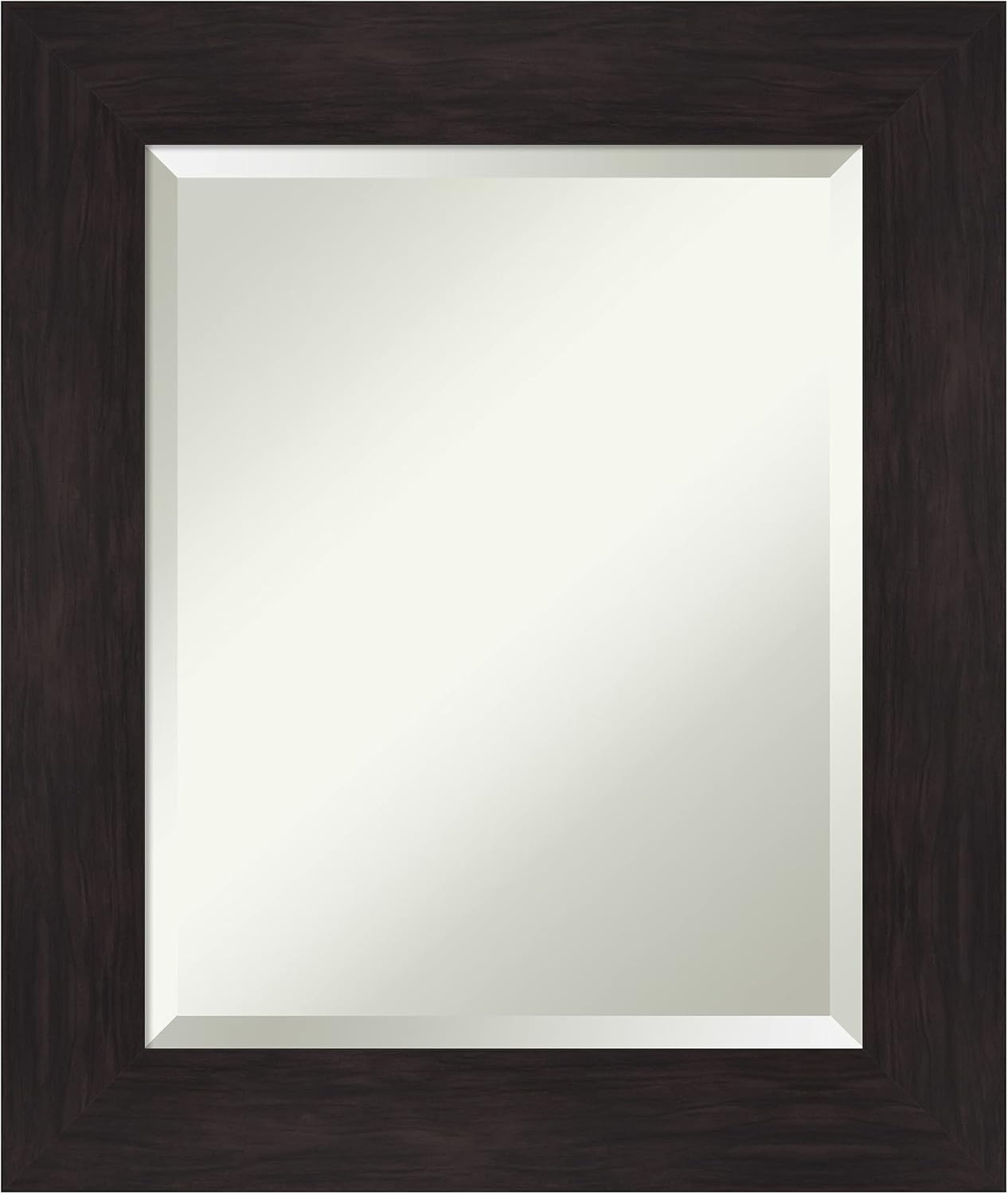 Amanti Art Furniture 21.38-Inches x 25.38-Inches Framed Rectangle Bathroom Vanity Mirror ( Espresso Brown )