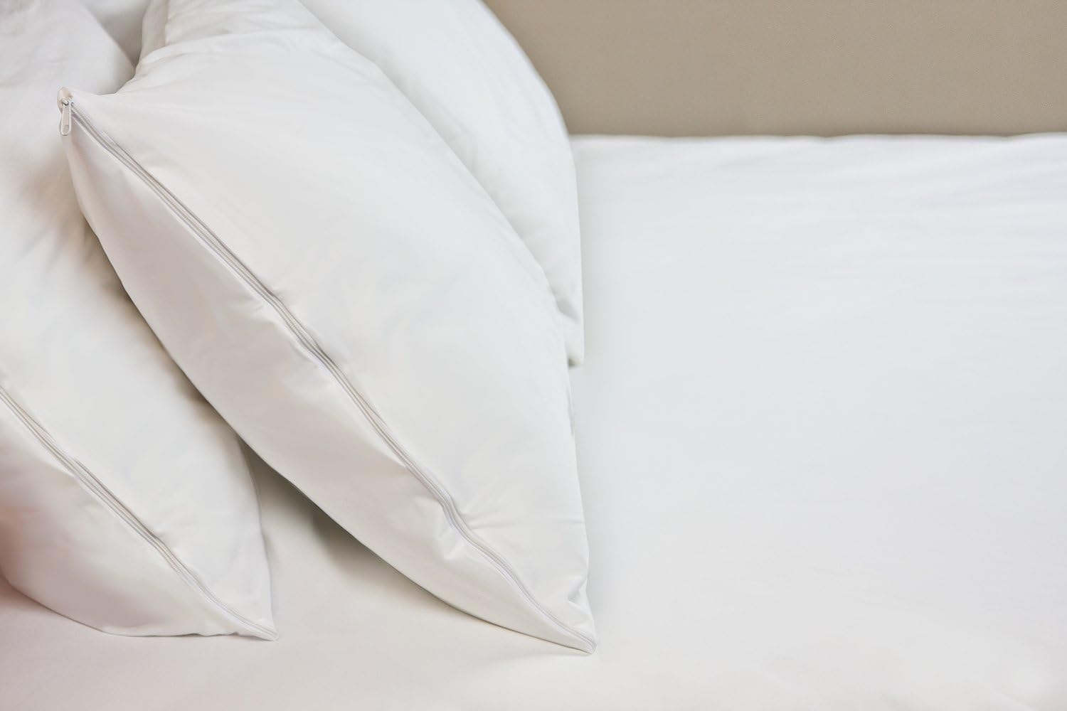 Hospitology Sleep Defense System Pillow Encasement Waterproof Bed Bug Proof Zippered Protector, Queen 20" W x 30" L, Set of 2