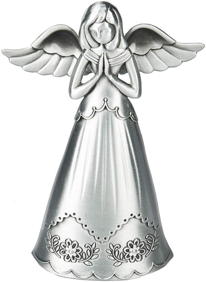 Ganz Silver Angel of Prayer Zinc Figurine 3.6 Inch