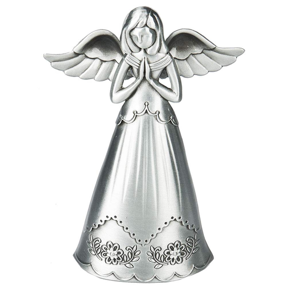 Ganz Silver Angel of Prayer Zinc Figurine 3.6 Inch