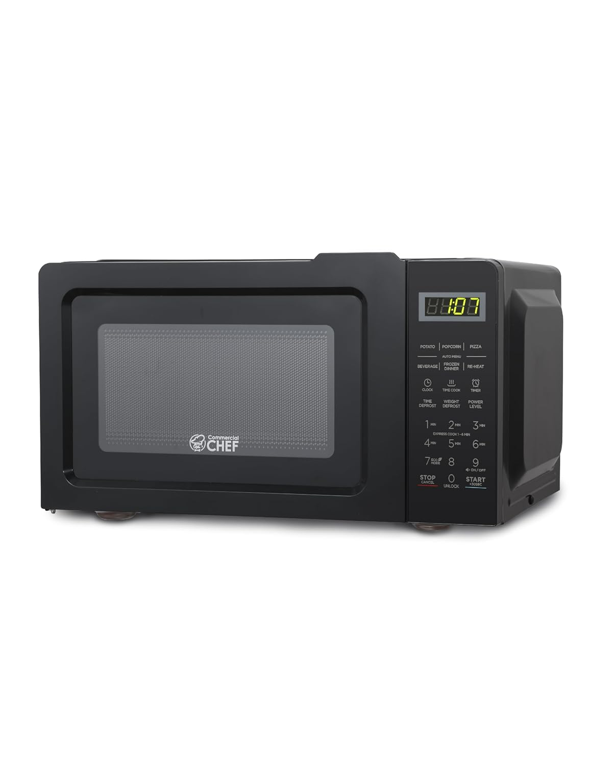 Commercial Chef CHM770B 0.7 cu. ft. Microwave Oven, Black