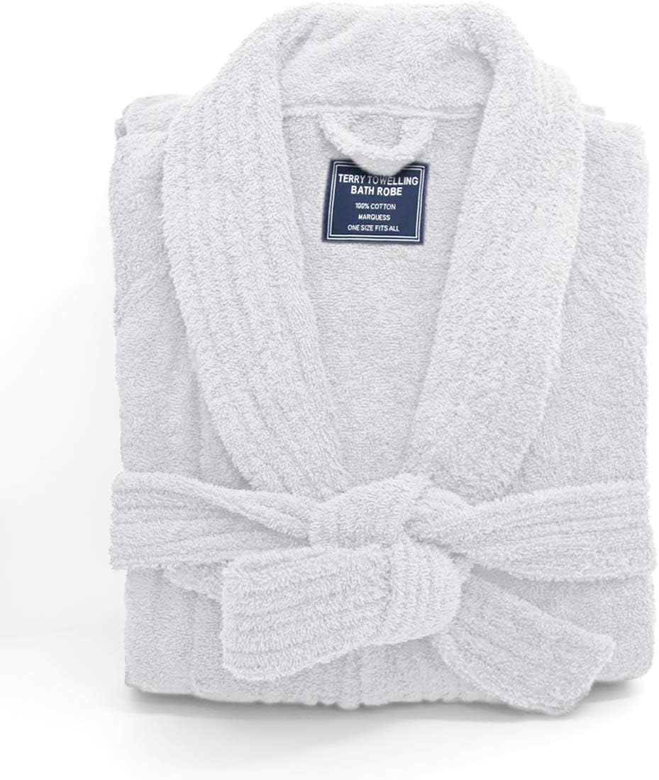Ramesses Bathrobe Mens,Premium Thick Terry Cloth Bathrobe,Towel Bath robe Long–Staple Combed Men's Cotton Robe