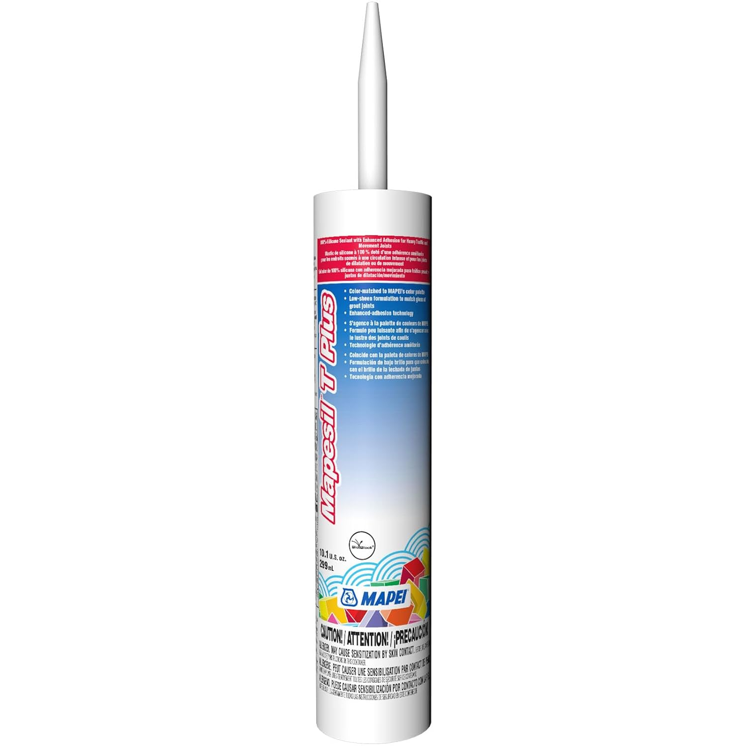 MAPEI Mapesil T Plus 10.1-oz Tile & grout Jet Black #5118 Silicone Caulk