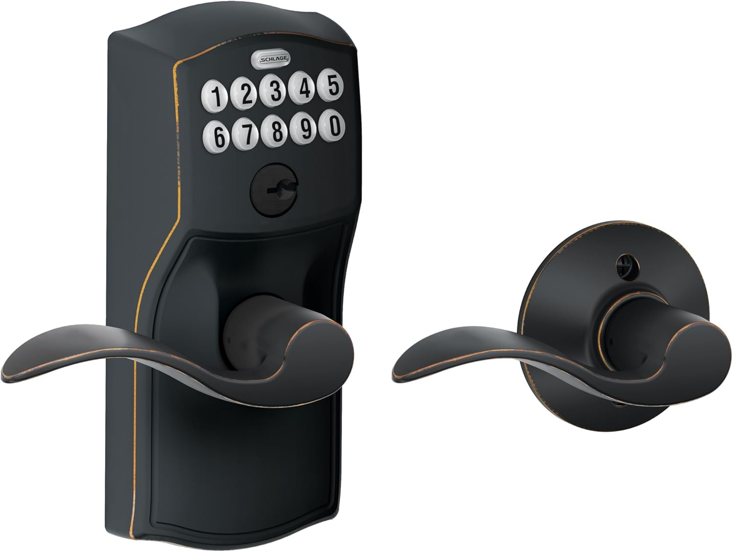 Schlage Fe575-Cam-Acc Camelot Keypad Entry - Bronze