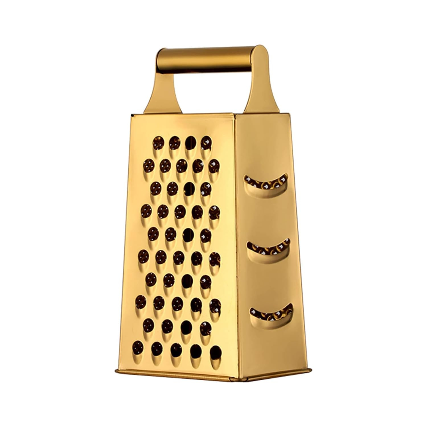 Multifunctional Stainless Steel Grater Slicer with Handle, Large 4 Sides Cutter for Ginger, Garlic, Cucumbers, Carrots, Cheese, Potato