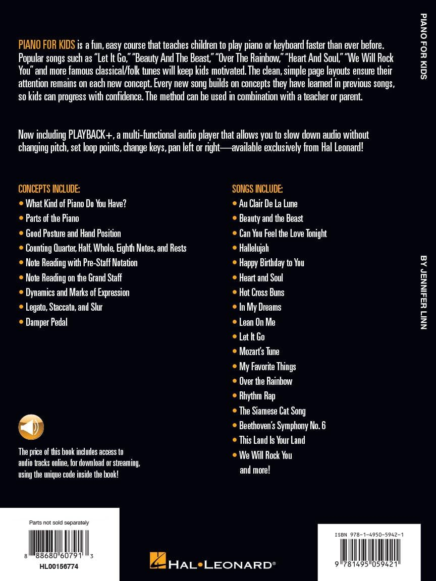 Piano for Kids: Step-by-Step Beginner's Guide with Audio Access