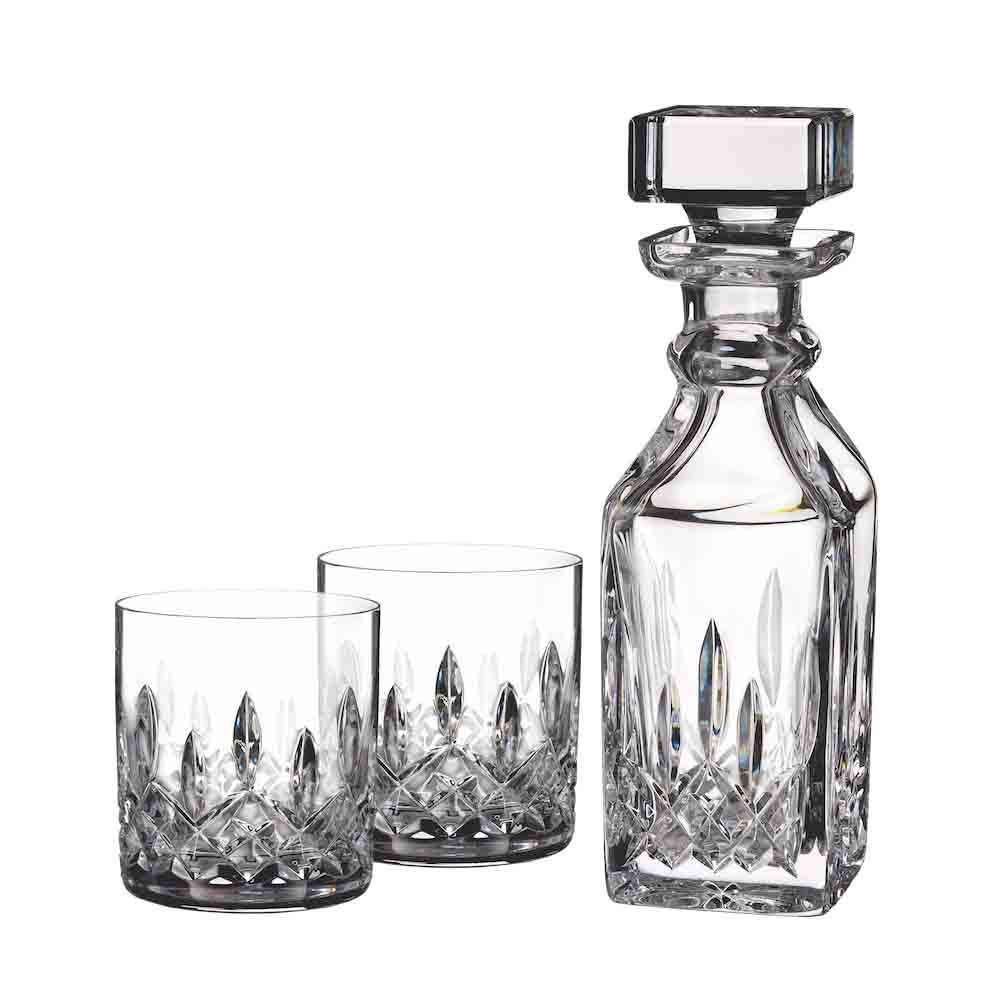 Waterford Connoisseur Lismore Mini Square Decanter & Pair of Tumblers 16floz | Wayfair