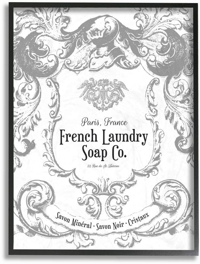 Stupell IndustriesFrench Laundry Soap Co FiligreeFramed Wall Art by Lettered and Lined