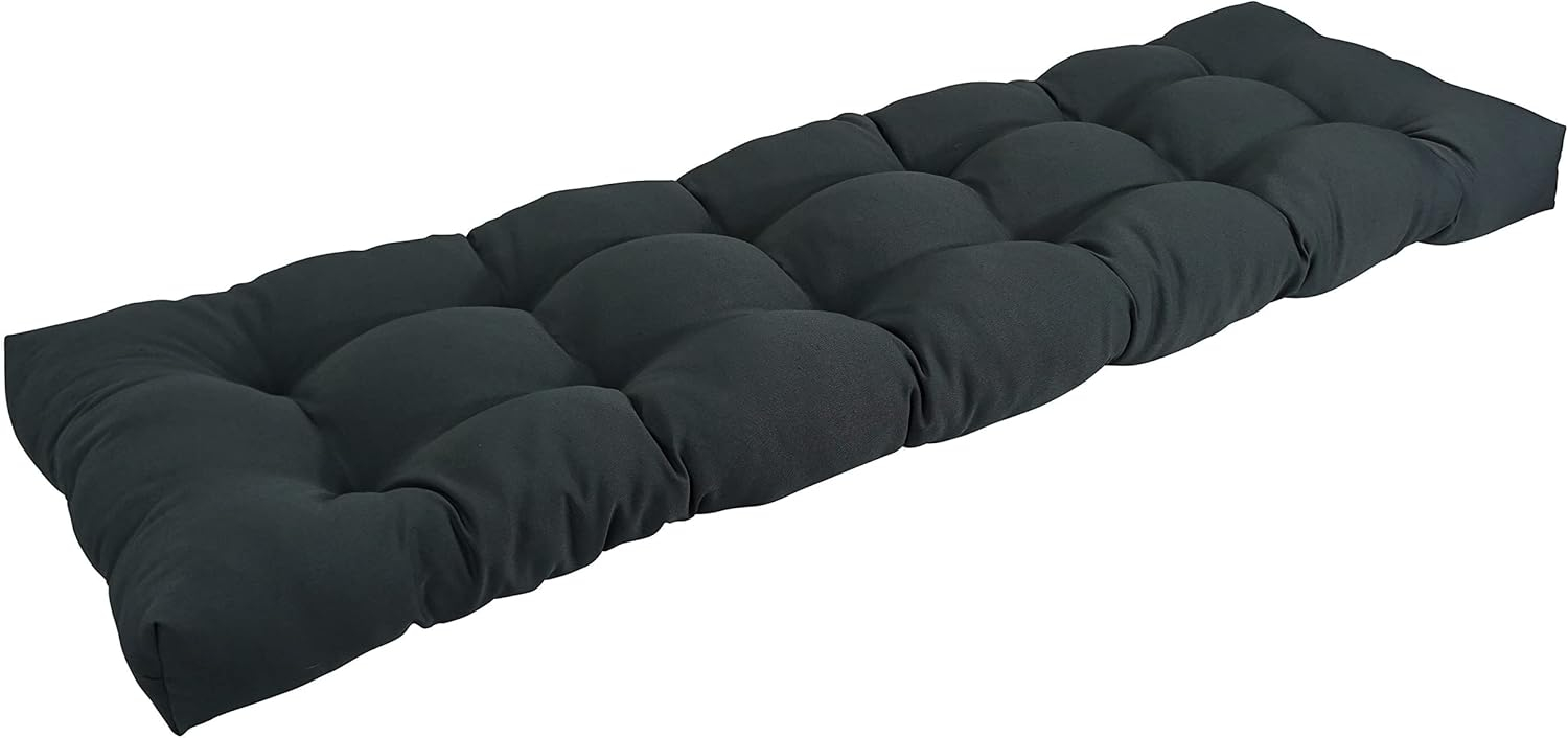 Blazing Needles 55-inch by 19-inch Tufted Solid Twill Bench Cushion
