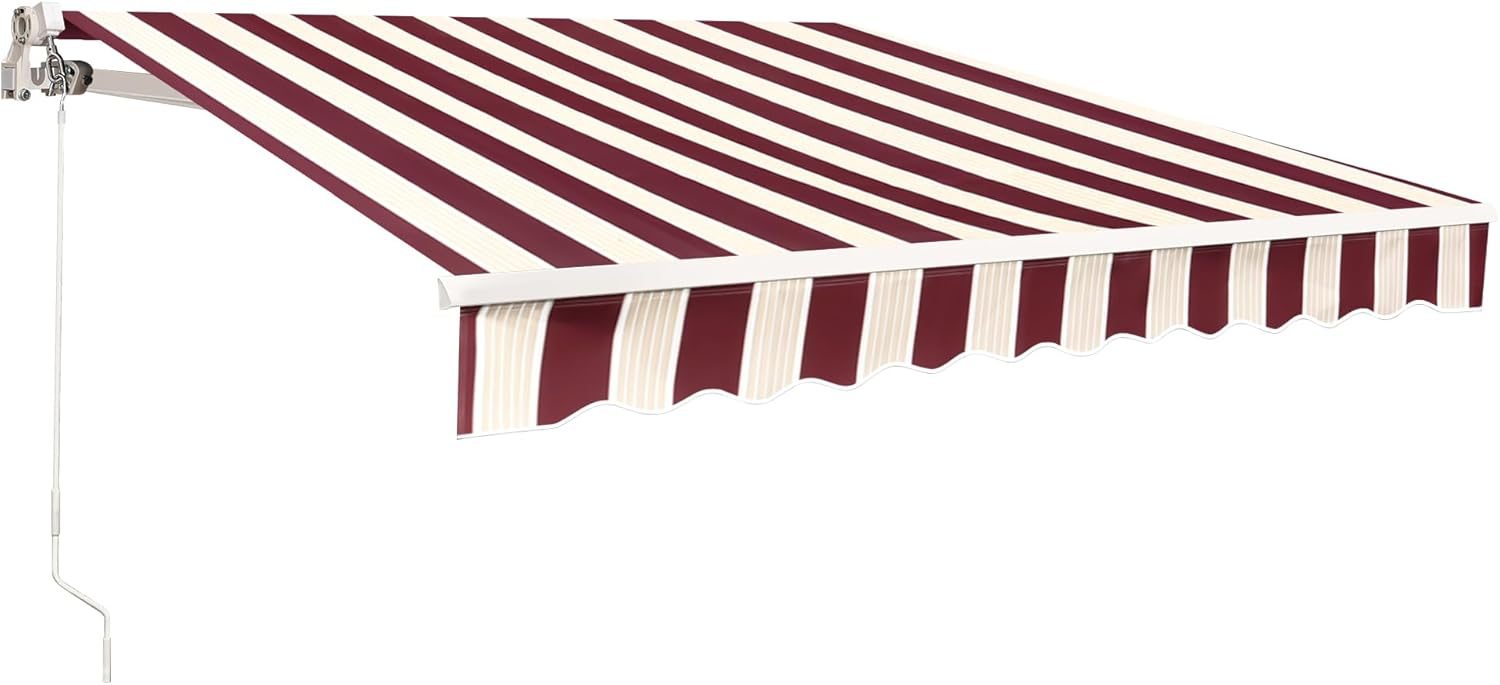 Newacme LLC Freeport Park Alvin 10 ft. W x 8 ft. D Retractable Patio Awning