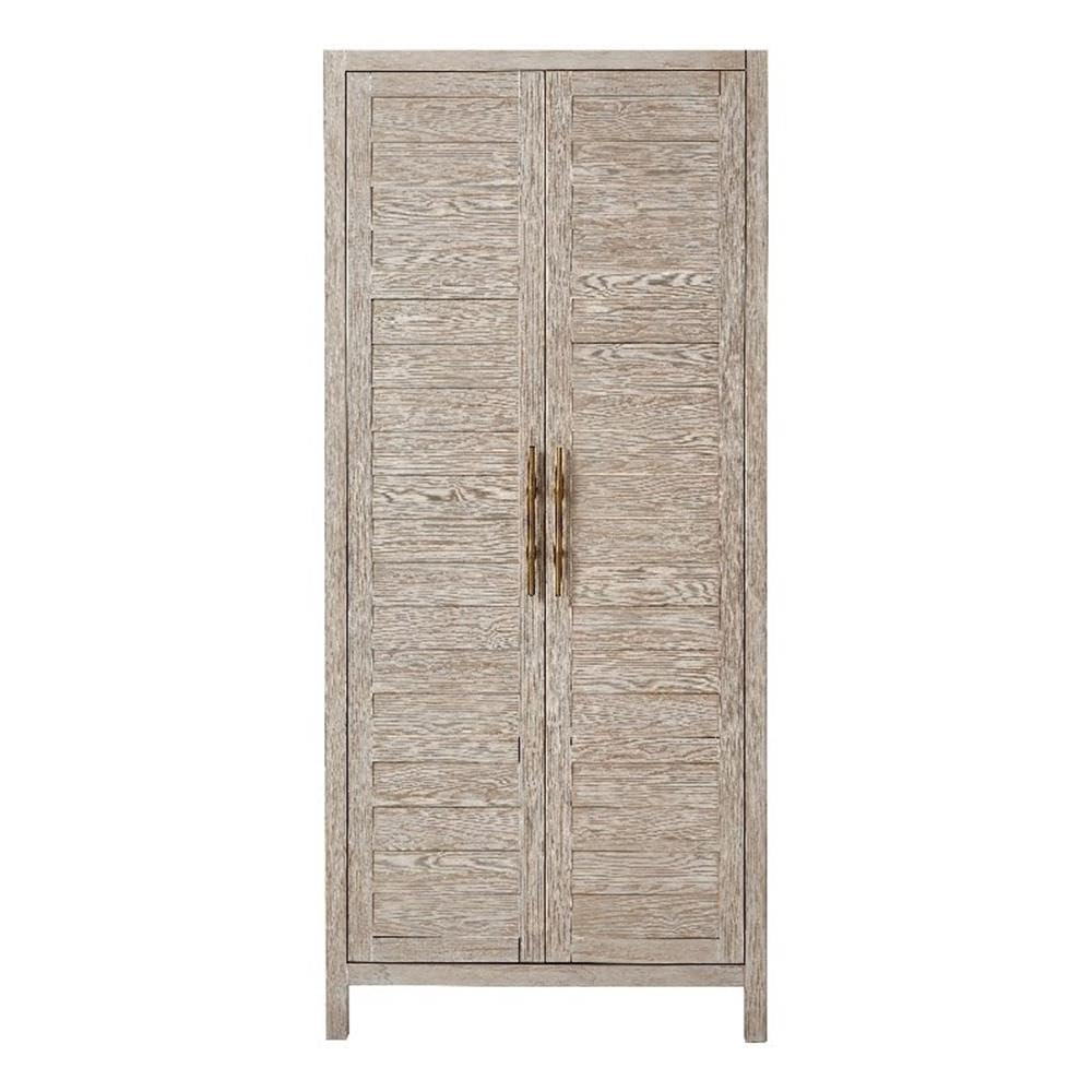 Coastal Living Getaway Utility Cabinet in Weathered White Oak