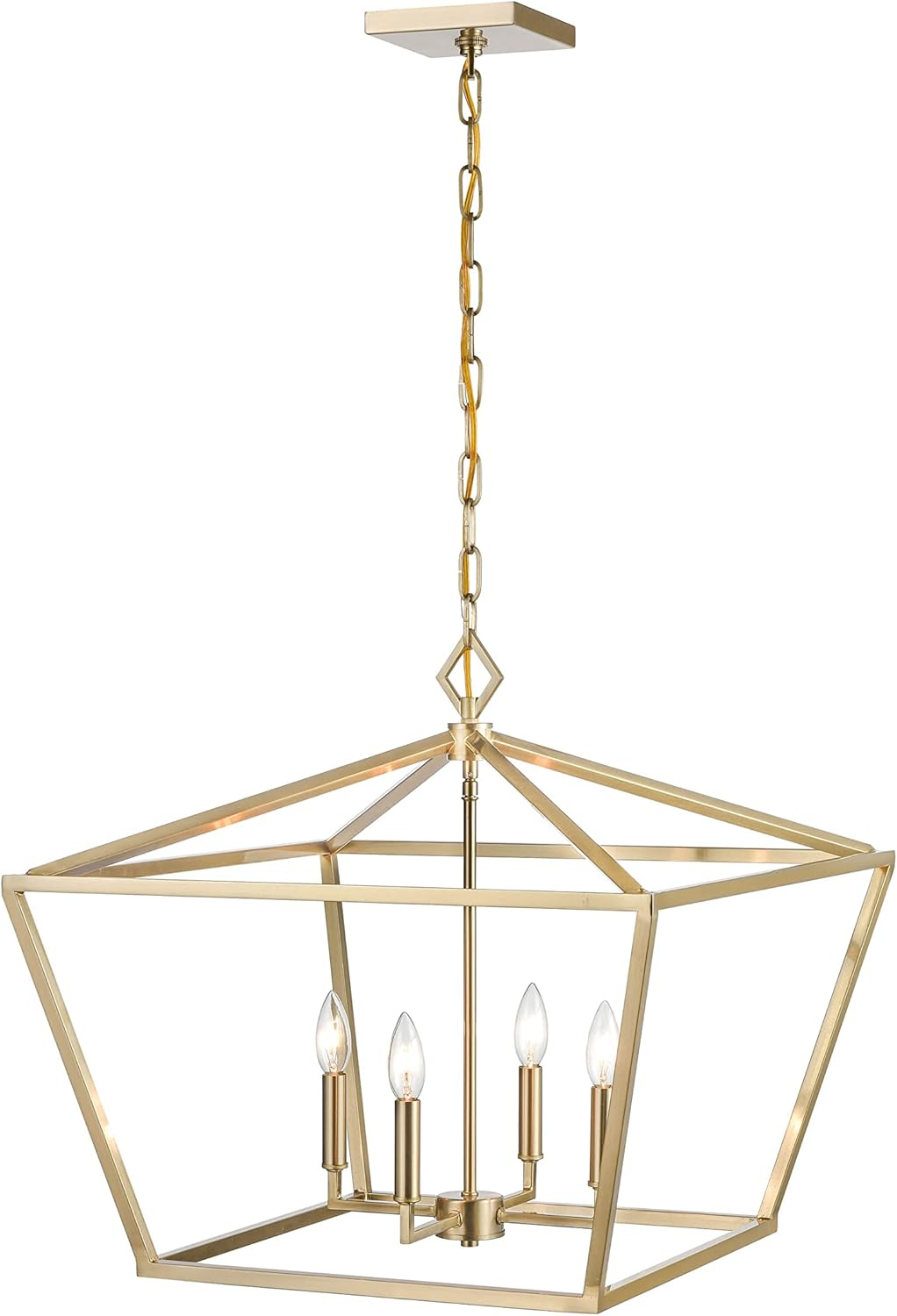 Millennium Lighting 4 - Light Pendant in  Modern Gold