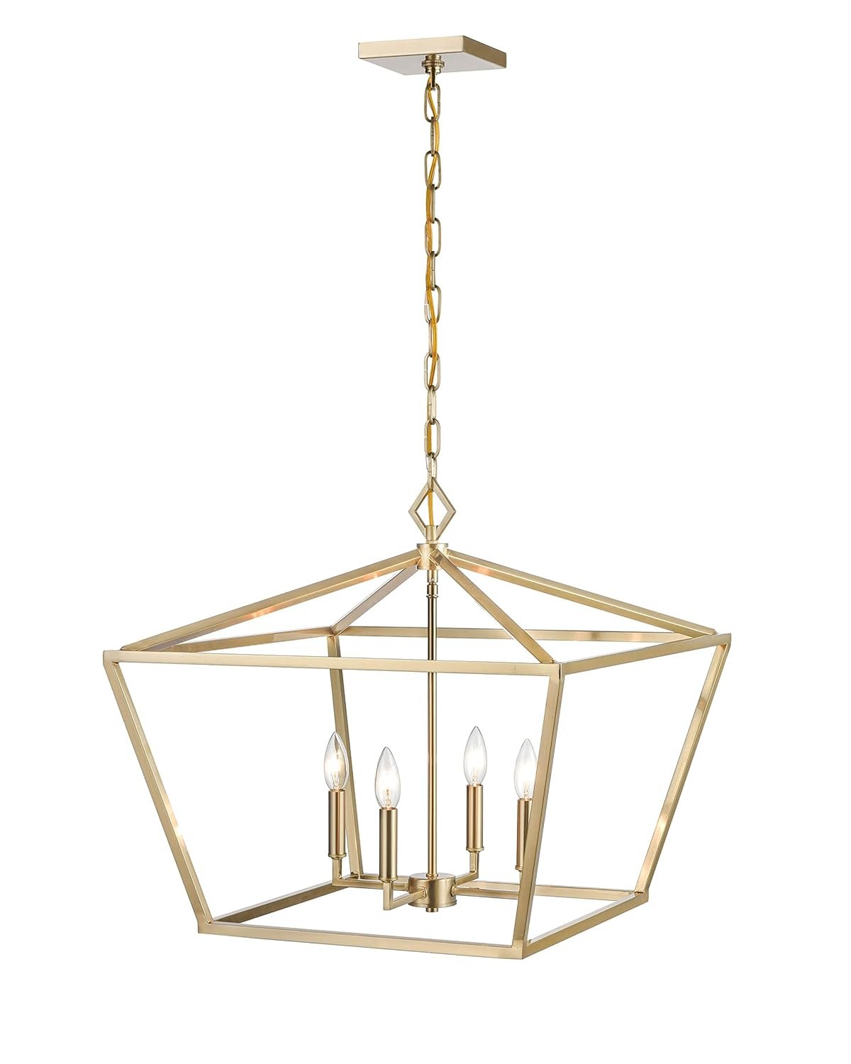 Millennium Lighting 4 - Light Pendant in  Modern Gold