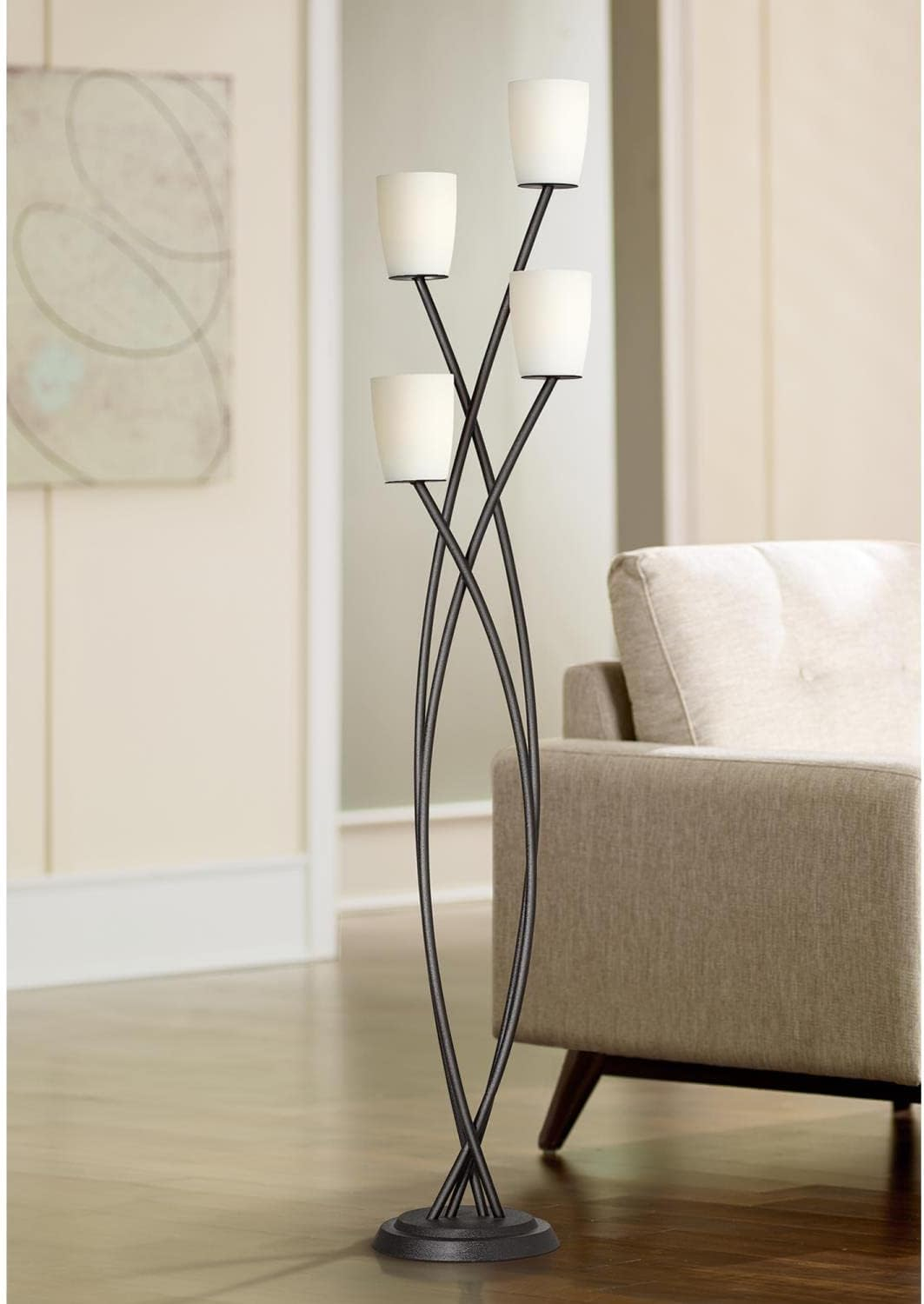 Pacific Coast Lighting 85-2615-07 Metro Crossing 4 Light Floor Lamp