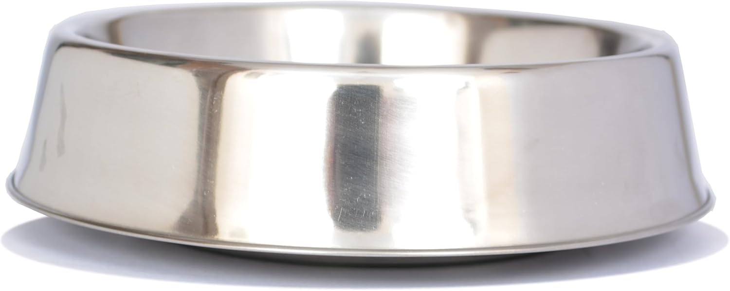 Iconic Pet 92195 Anti Ant Stainless Steel Non Skid Pet Bowl for Dog or Cat- 64 oz - 8 cup
