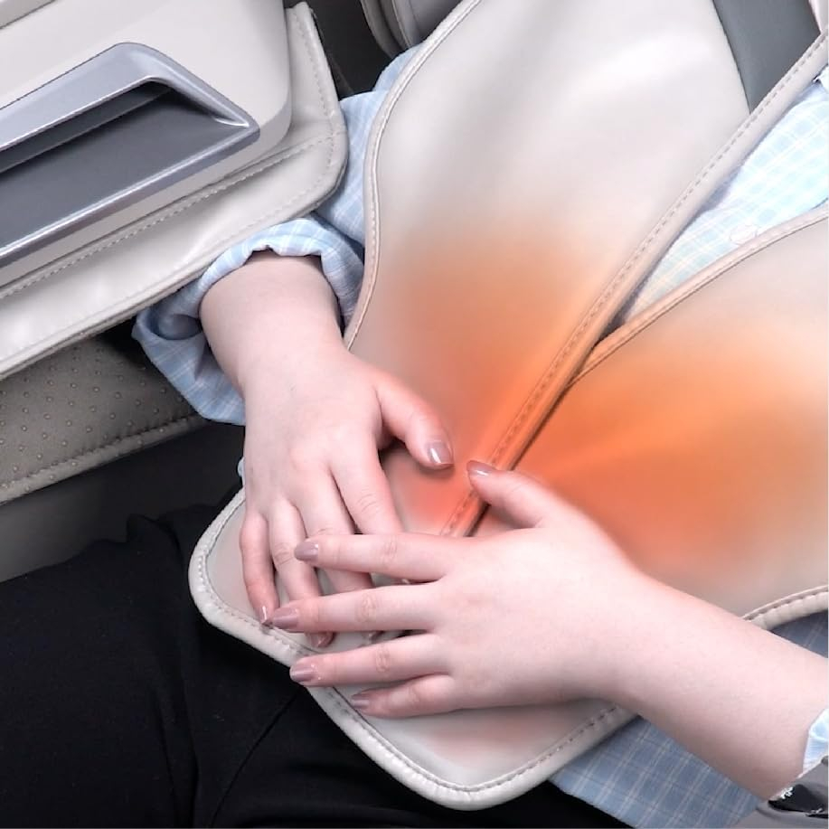 Revive | 4D Massage | Health Fingerprint Sensor| AI Health Detection| 40 Cell Full Body Air Massage | (Beige)
