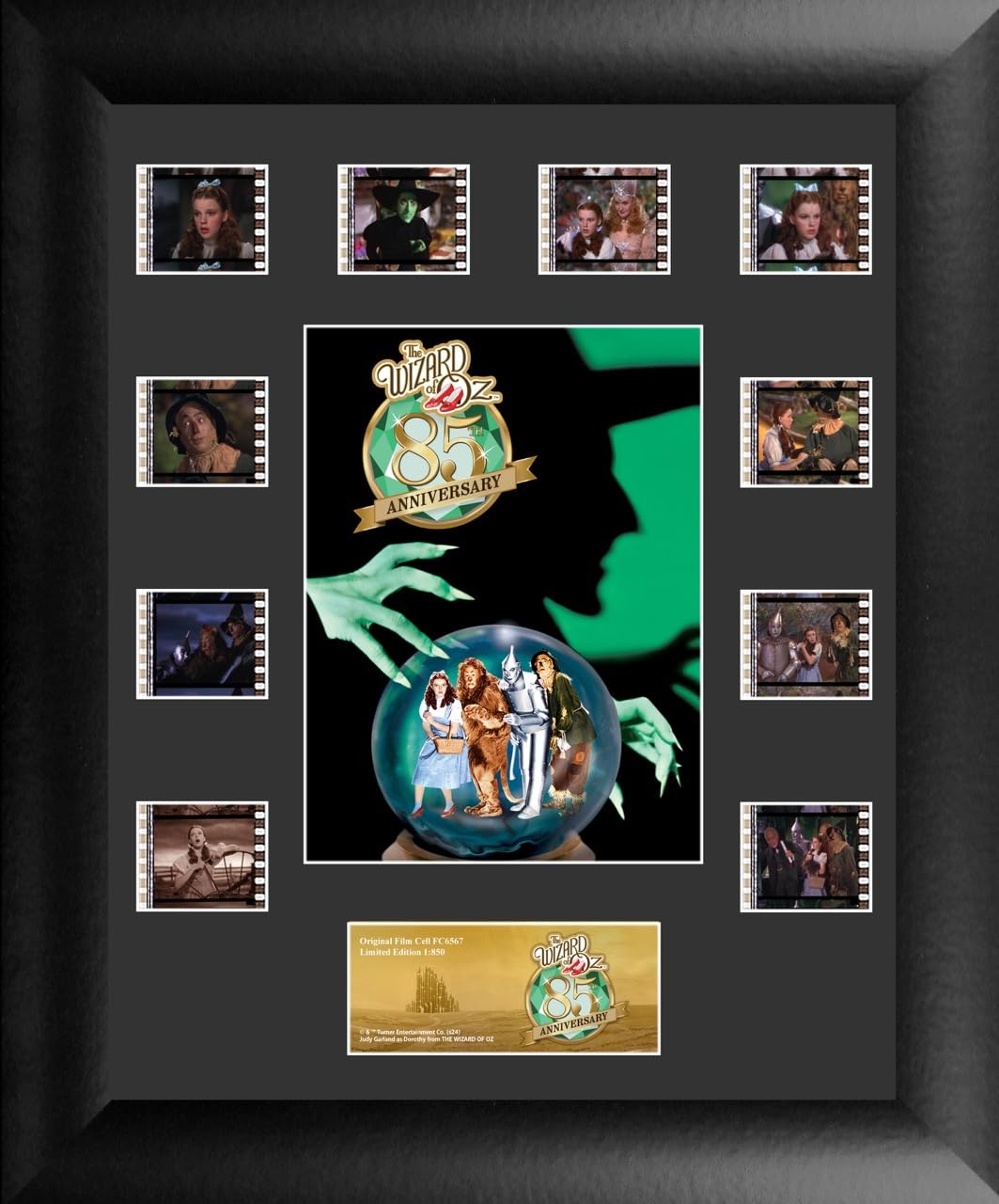 The Wizard of Oz 85th Anniversary Black MDF Framed Montage