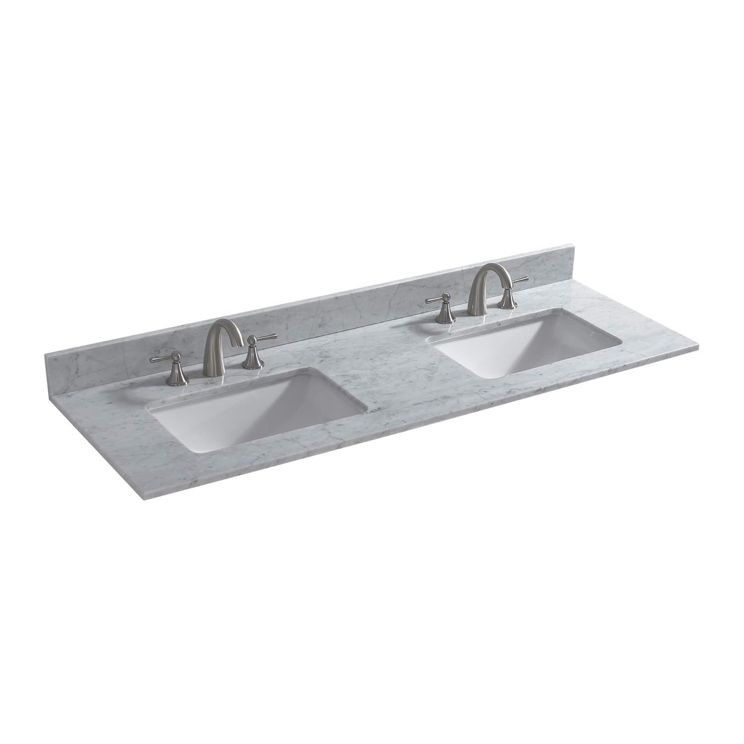 WOODBRIDGE 61" Double Bathroom Vanity Top CAVT6122D-8