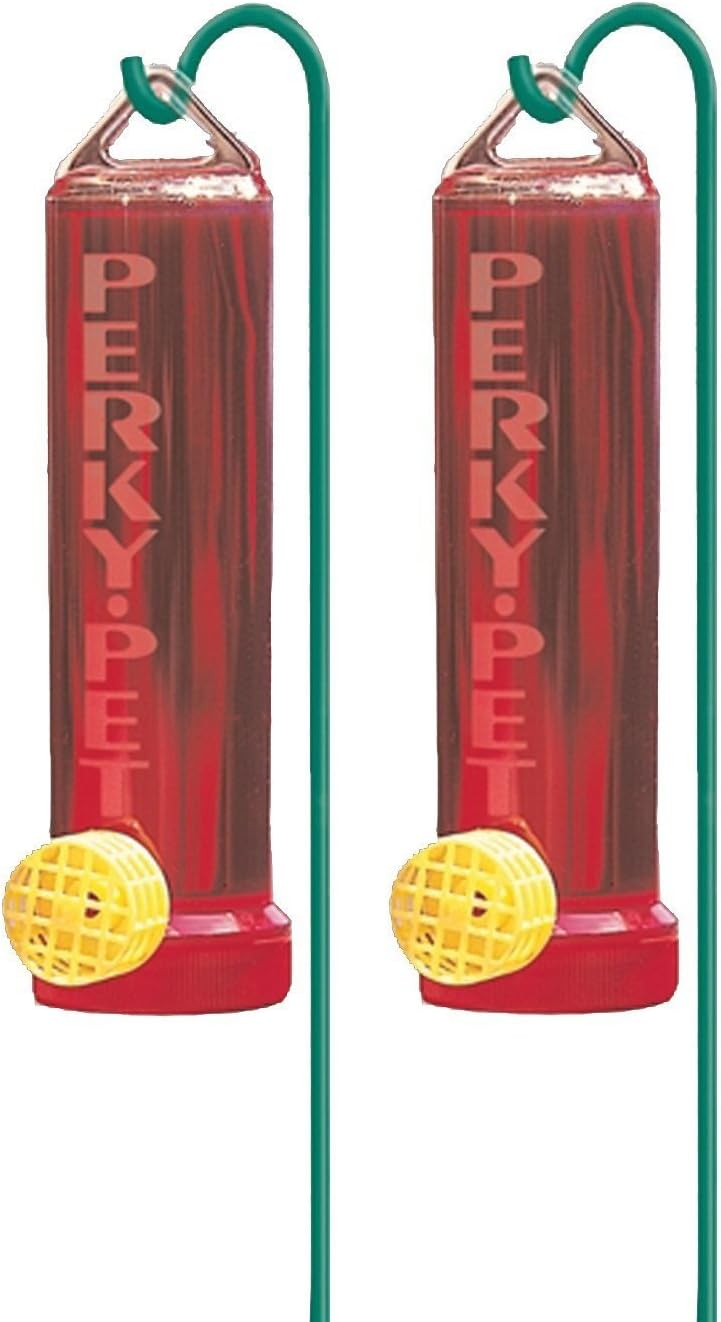 Perky-Pet Planter Box 3 oz Plastic Hummingbird Feeder with Hanging Rod