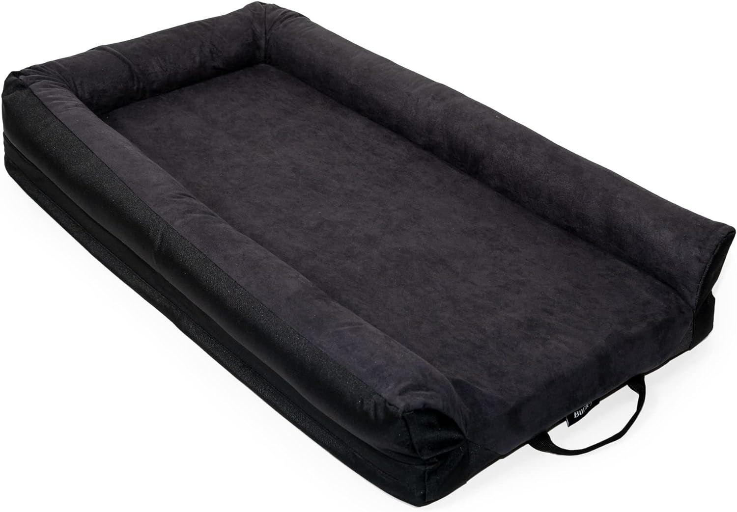 X-Large Black Plush Outdoor Pet Bed