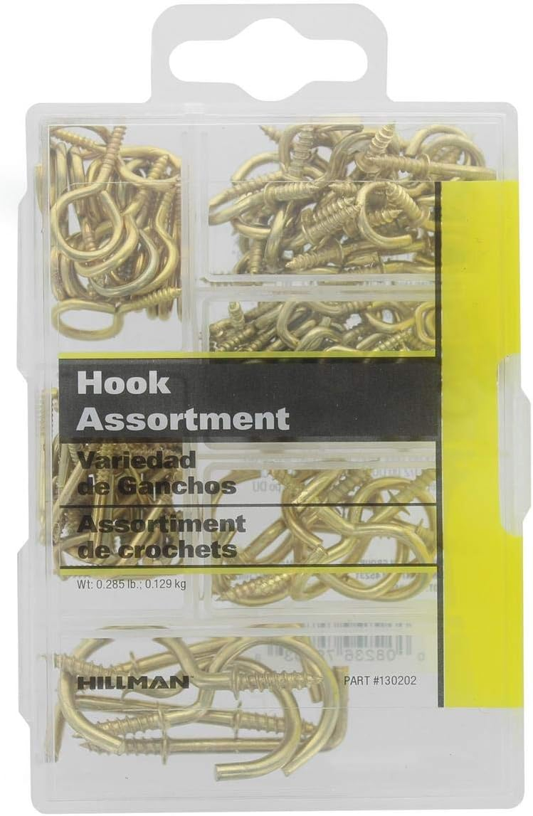 Small Brass Screw Eye Assorted Kit (121-Pack)