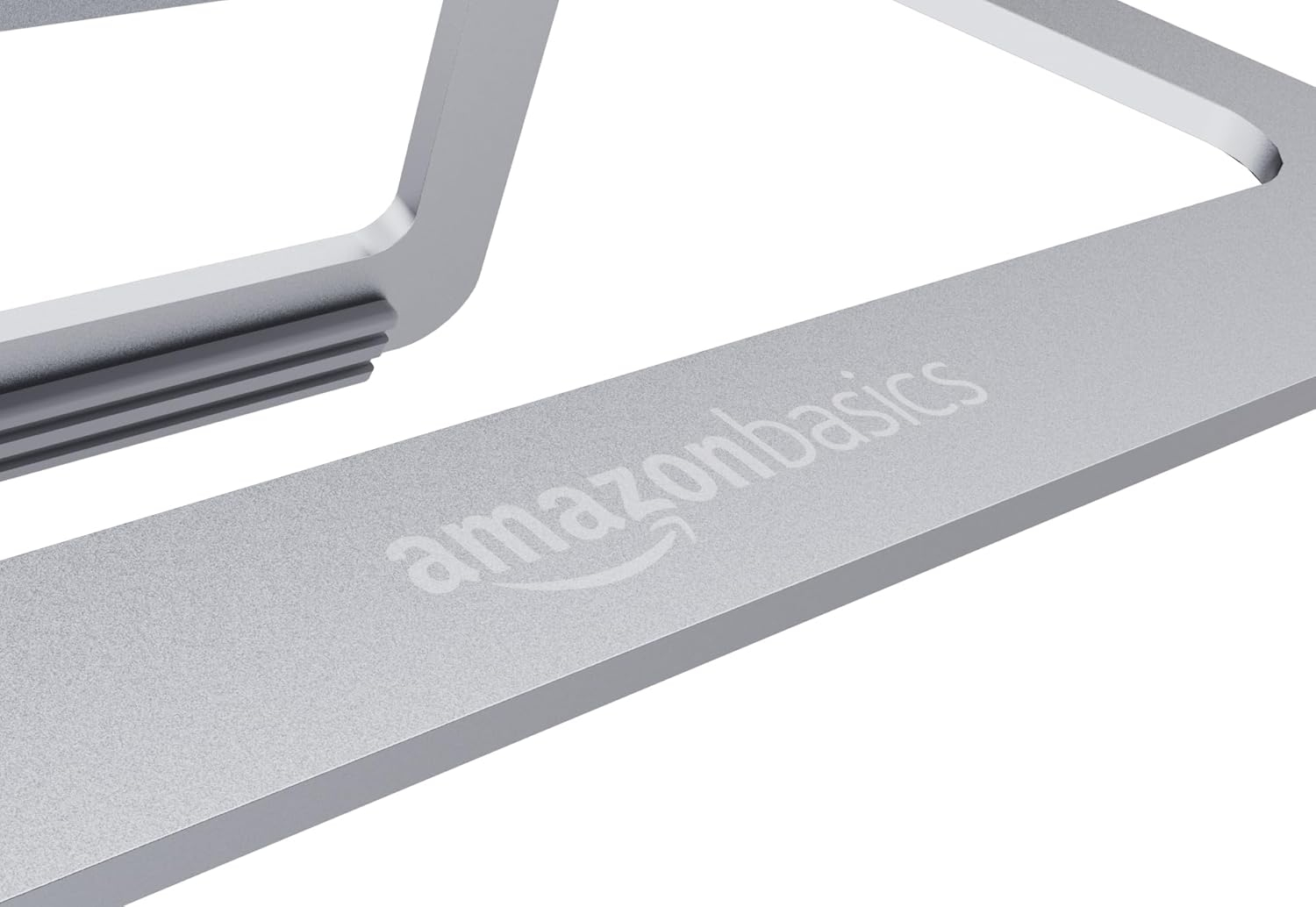 Silver Aluminum Foldable Height Adjustable Laptop Stand
