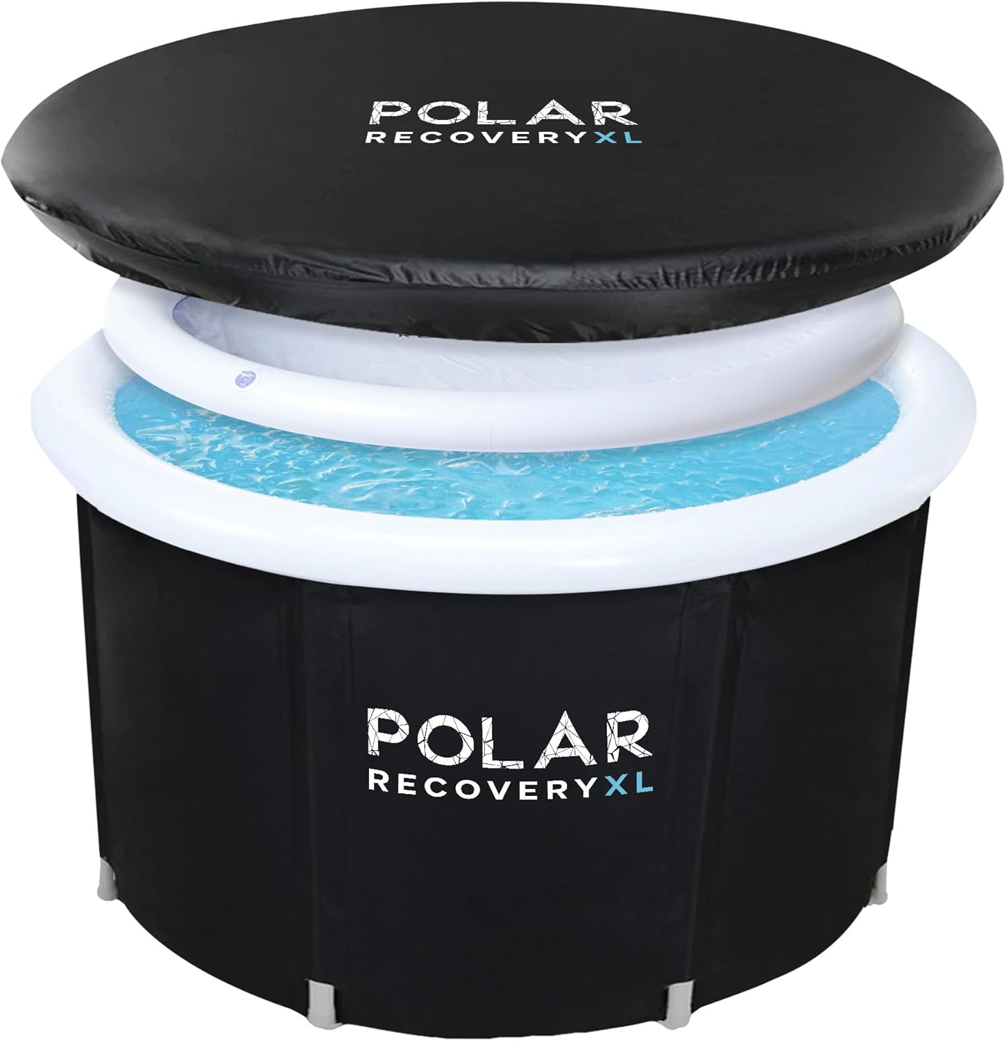 Tub/Portable Ice Bath for Cold Water Therapy Training/an Ice Bathtub for Athletes - Adult Spa for Ice Baths and Soaking - Outdoor Cold Therapy tub (Black XL)