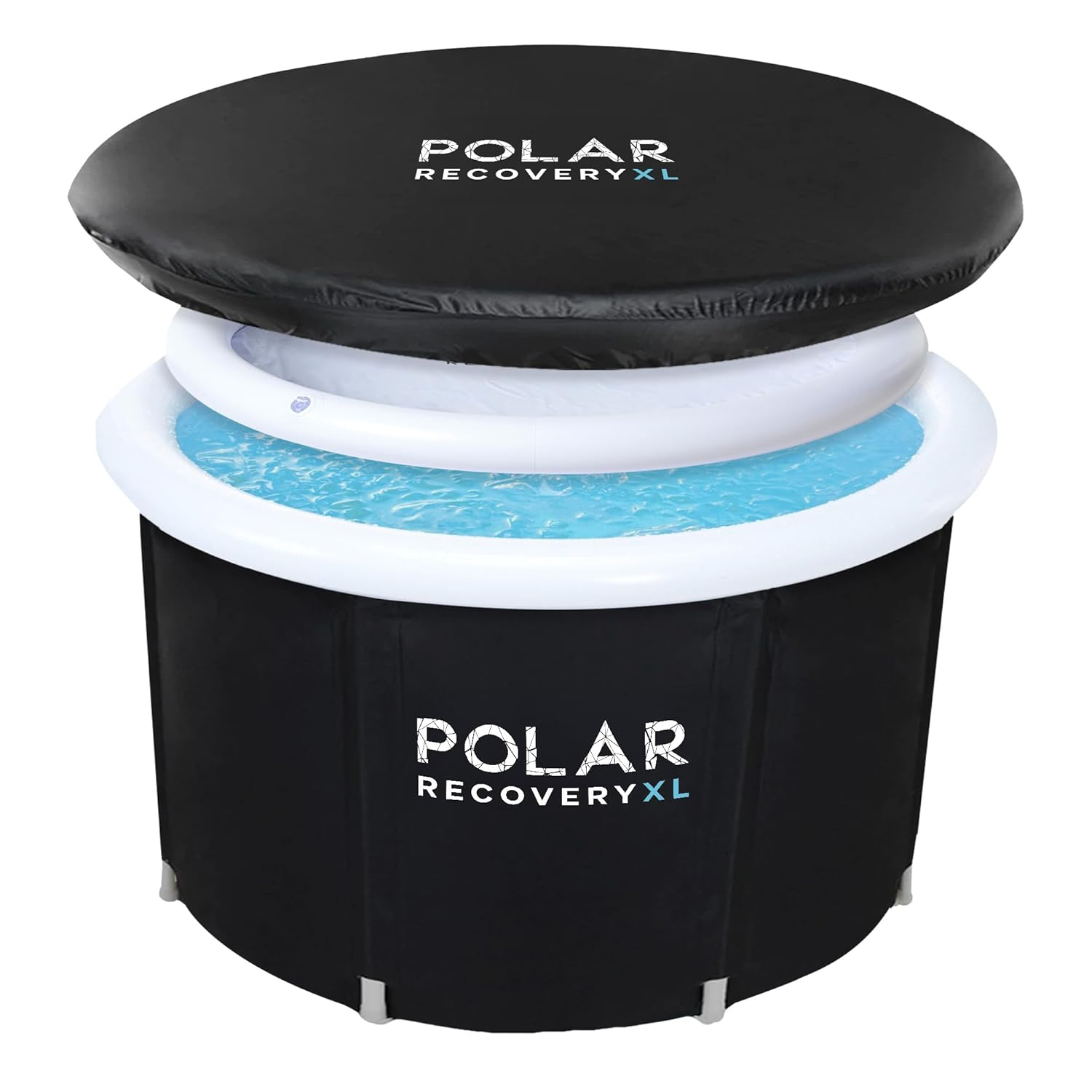 Tub/Portable Ice Bath for Cold Water Therapy Training/an Ice Bathtub for Athletes - Adult Spa for Ice Baths and Soaking - Outdoor Cold Therapy tub (Black XL)