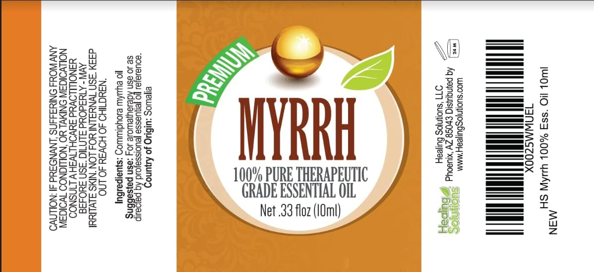 Frankincense and Myrrh Essential Oil Combo Pack 100 Pure, Best Therapeutic Grade Essential Oil - 2/10ml
