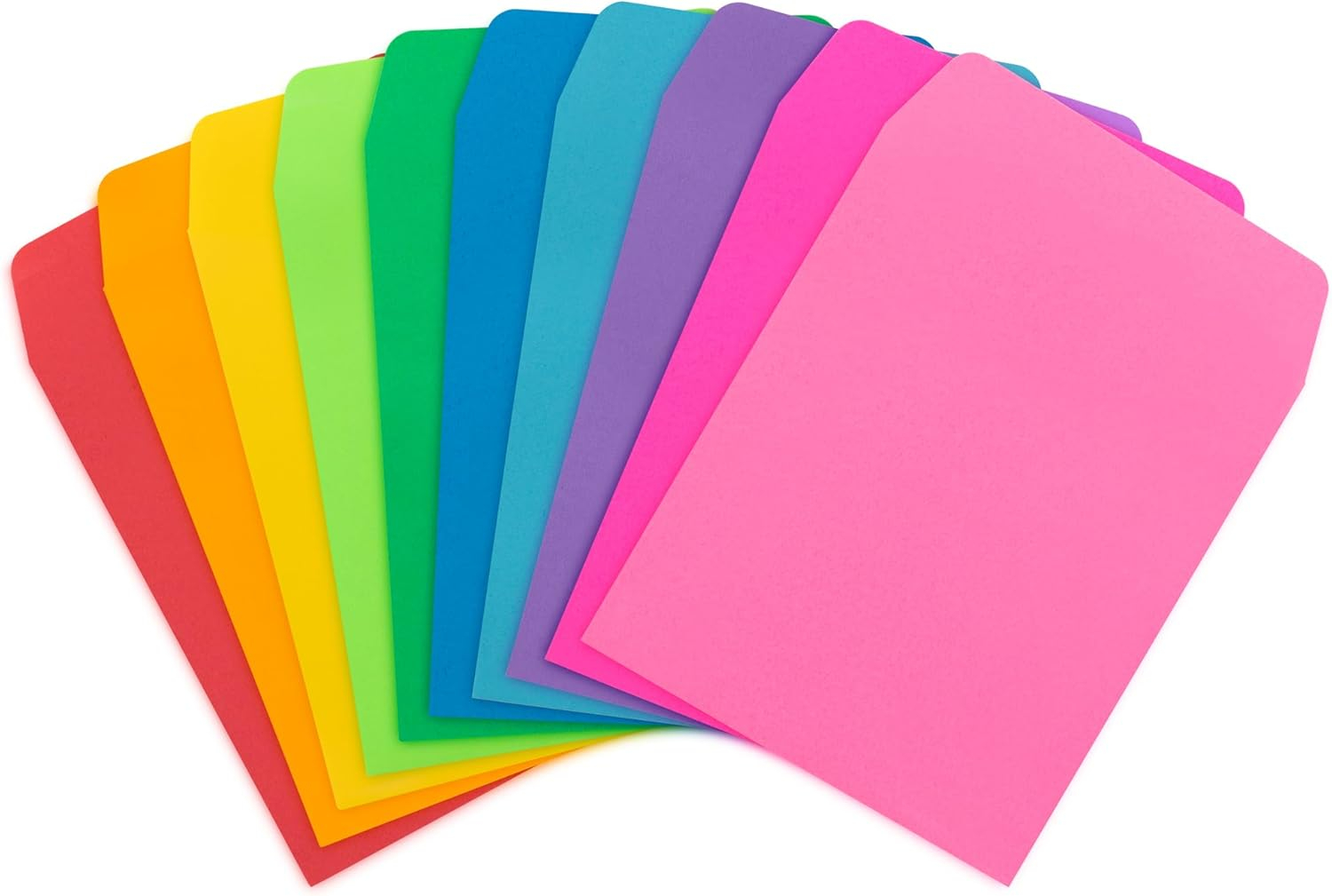 Hygloss Nonadhesive Library Pockets 5" Height x 3.5" Width x 7" Length - Rectangular - Assorted - Manila - 30 / Pack