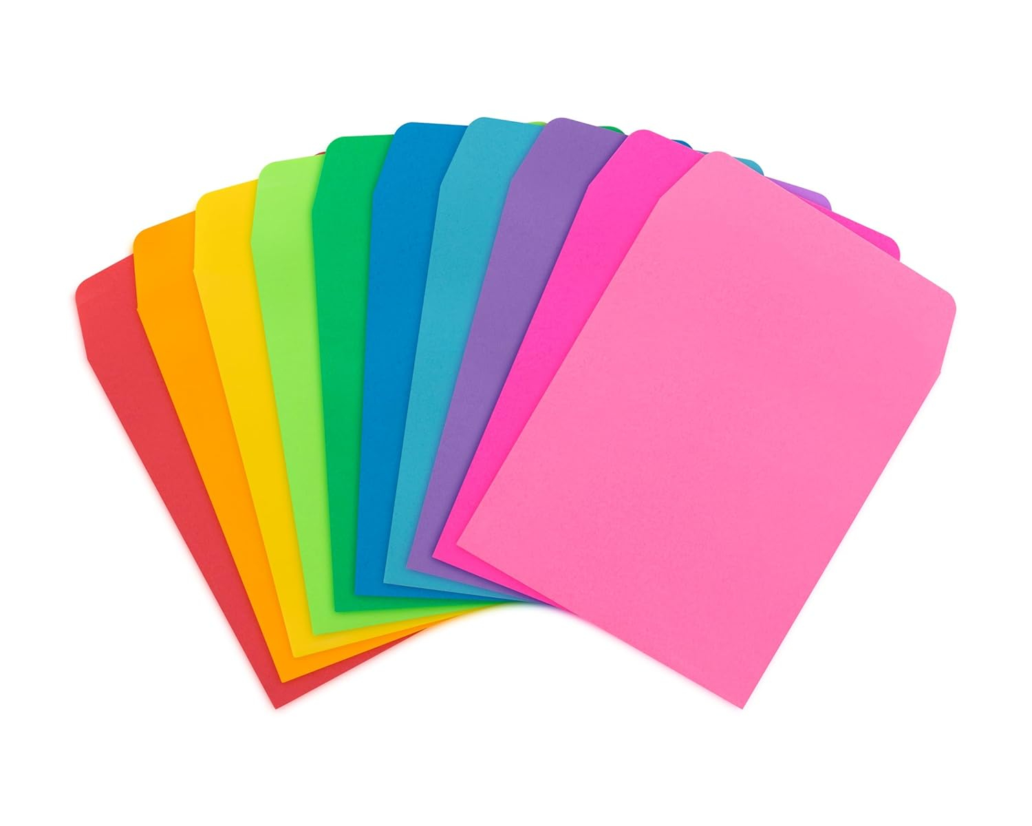 Hygloss Nonadhesive Library Pockets 5" Height x 3.5" Width x 7" Length - Rectangular - Assorted - Manila - 30 / Pack