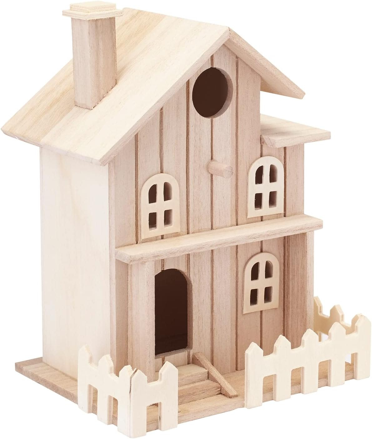 8.5" Two Story Cottage Birdhouse by Make Market®