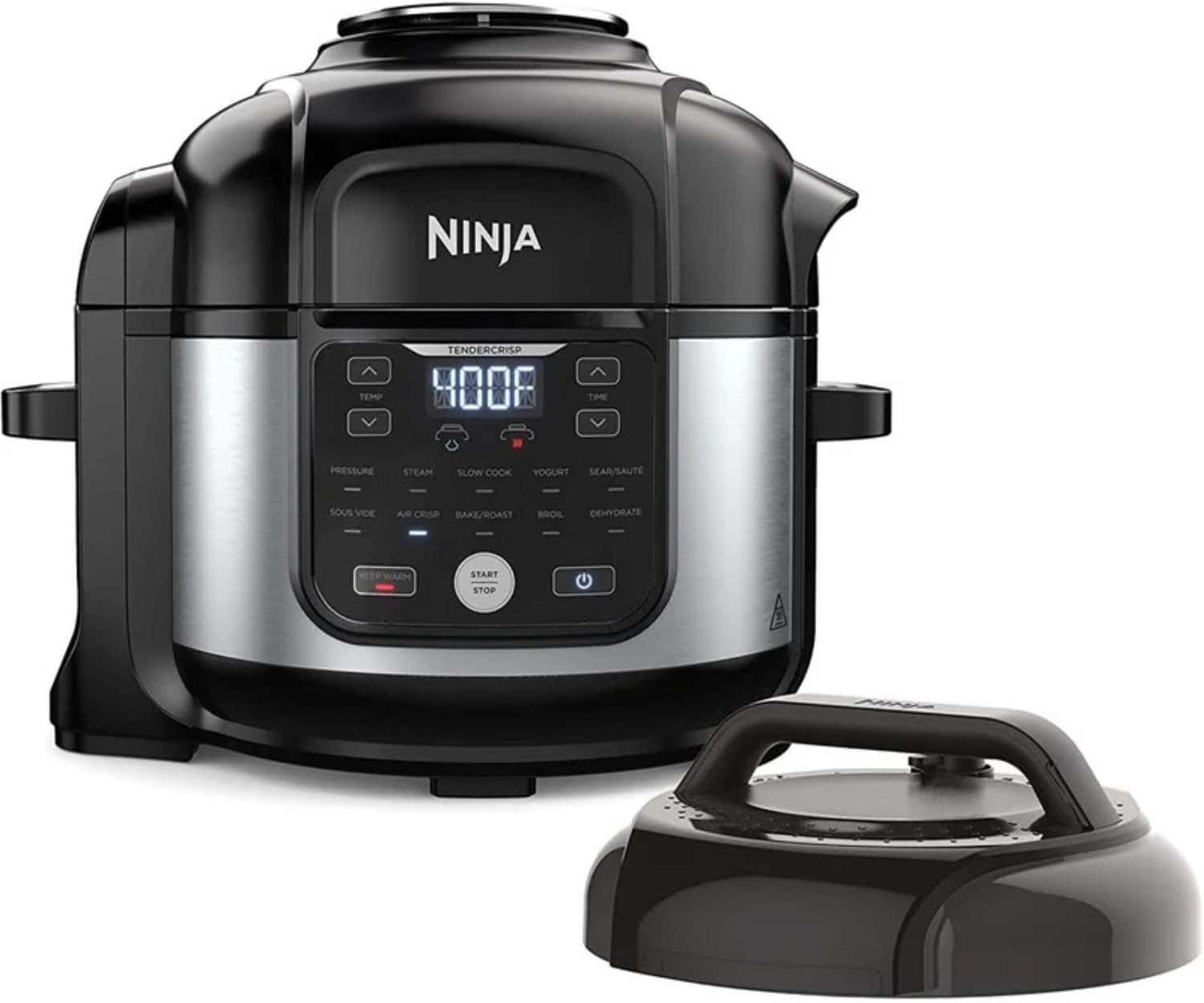 Ninja Foodi Black and Stainless Steel 6.5-Qt 11-in-1 Pressure Cooker Air Fryer